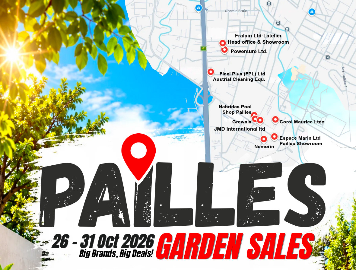 Pailles Garden Sales - 26 to 31 Oct 2026 - Big Brands, Big Deals!